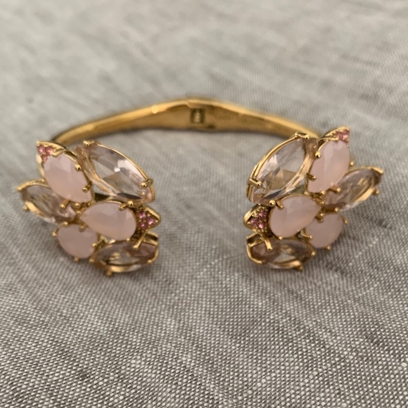 kate spade Jewelry - Kate Spade pink bloom open cuff bracelet